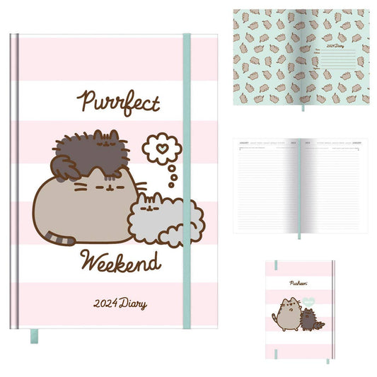 Pusheen Official 2024 Hard Cover Diary