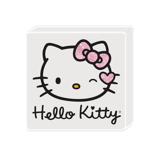 Hello Kitty Wink Glitter 5” x 5” Ceramic Box Sign