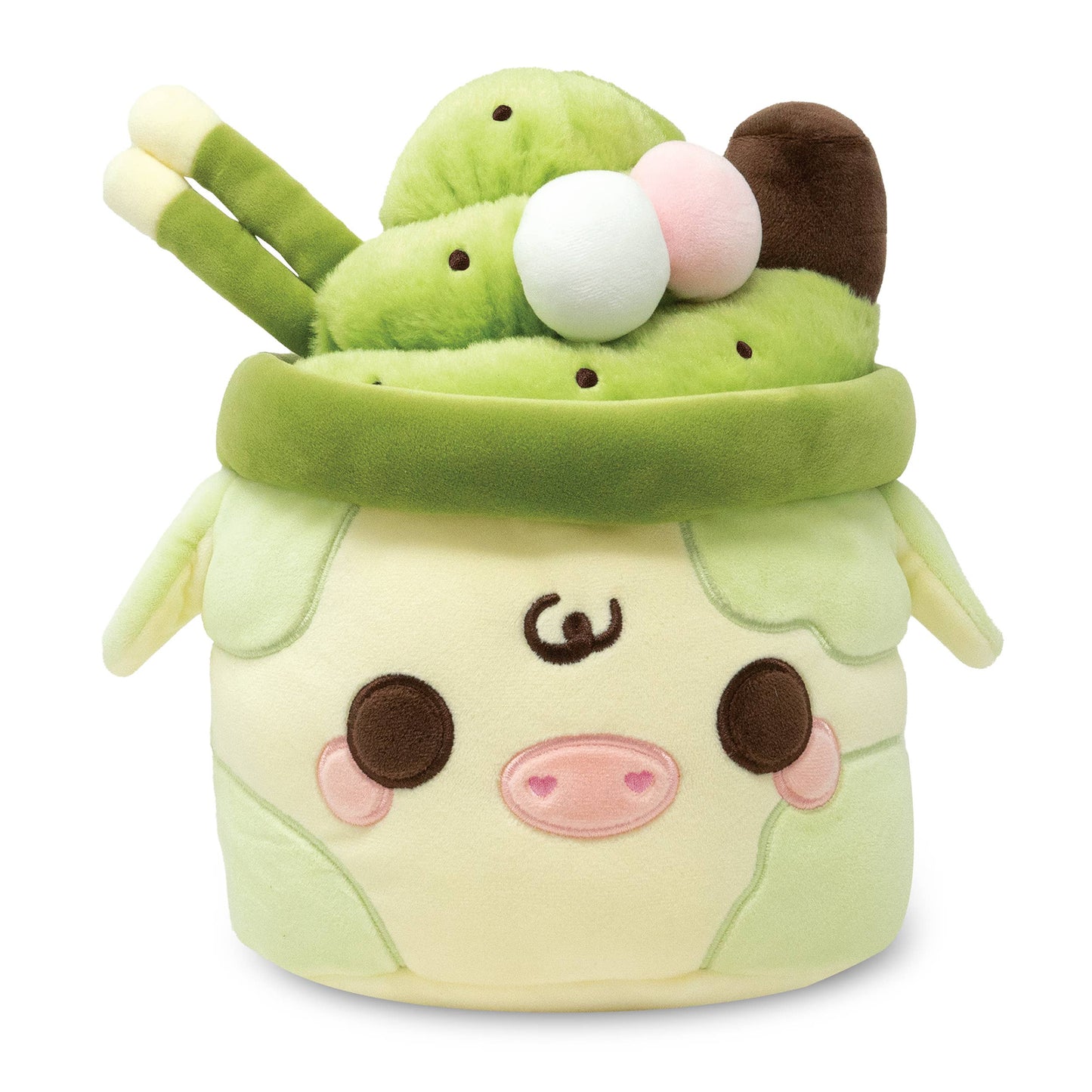 Matcha Mooshakeo Fluffy Dessert Food Plushie