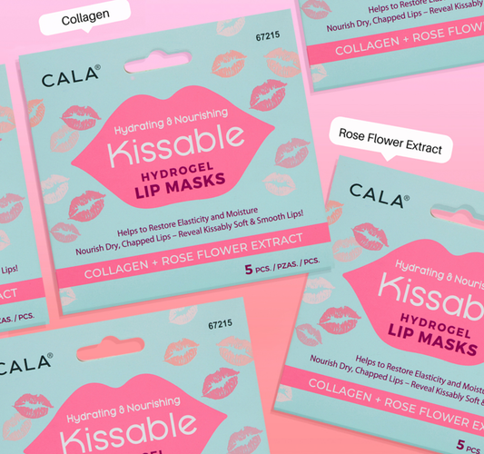 CALA 5 PIECE HYDROGEL LIP MASK ROSE COLLAGEN HYDRATING