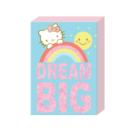 Hello Kitty Glitter 5" x 7" x 1.5" Box Sign Wall Art